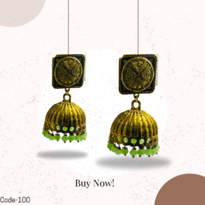 Antique Gold Jhumka Earrings