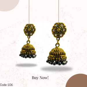 Antique Gold Jhumka Earrings